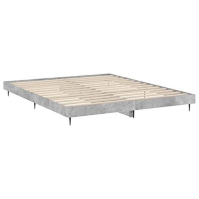 Bedframe bewerkt hout betongrijs 120x200 cm Bedframe bewerkt hout betongrijs 120x200 cm