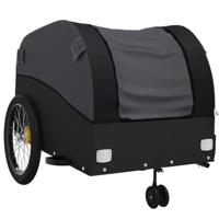 Fietstrailer 45 kg ijzer zwart - thumbnail