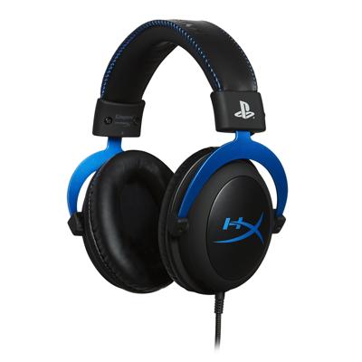 HyperX Cloud Headset Hoofdband Zwart, Blauw HyperX Cloud Headset Hoofdband Zwart, Blauw