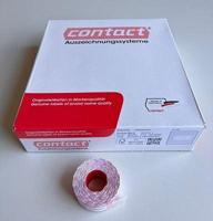 Etiket 2612 wit permanent 2-slit 63.000 - thumbnail