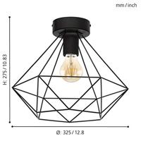 Eglo PlafondlampTarbes Ø 32,5cm - 43004 - thumbnail