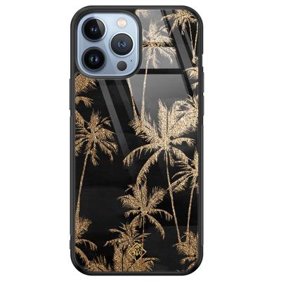 iPhone 13 Pro Max glazen hardcase - Palmbomen