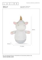 Lucide DOLLY - Tafellamp Kinderkamer - Batterijen - LED - 1x3W 2700K - Met muziekfunctie - Wit - thumbnail