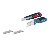 Bosch Blauw 1600A016BM | 2-Delige | Messenset | Universeel Klapmes en Professioneel Snijmes - 1600A016BM - thumbnail