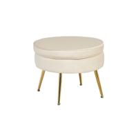 Poef Chanelle Beige 52 cm - thumbnail