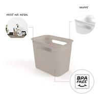 Rotho BRISEN Opbergmand 26.2x18x21.1 cm 7L Cappuccino - thumbnail