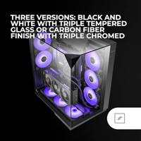 ATX Semi-toren BehuizingMars Gaming MC3GF Zwart - thumbnail