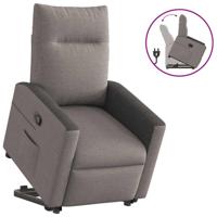 Sta-op-stoel verstelbaar stof taupe - thumbnail