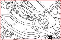 KS Tools 150.2299 Gereedschap voor het vasthouden van de handremklauwen voor Mercedes - thumbnail