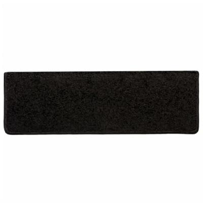 Trapmatten 10 st 65x21x4 cm Zwart Rechthoekige Rand