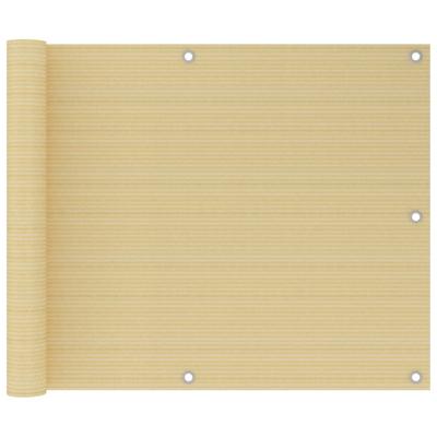 VidaXL Balkonscherm 75x400 cm hdpe beige VidaXL Balkonscherm 75x400 cm hdpe beige