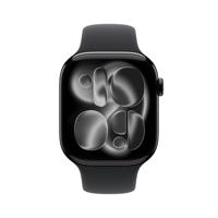 Apple Watch Series 11 GPS - 46 mm - Jet Black aluminium kast - Zwarte sportband - M/L - thumbnail