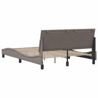 Bedframe zonder matras "Hanko" stof taupe 140x200 cm - thumbnail