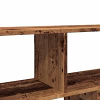 Wandschap 100x25x50 cm bewerkt hout oud houtkleurig - thumbnail