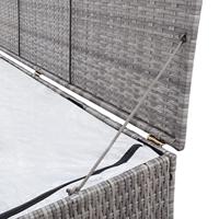 Tuinbox 120x50x60 cm poly rattan grijs - thumbnail