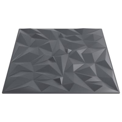 24 st Wandpanelen amethist 6 m 50x50 cm XPS grijs