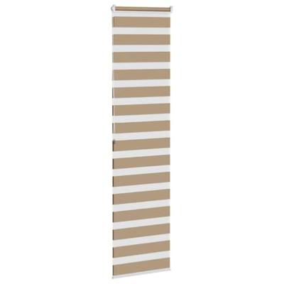 Zebra Blind 65x200 cm stofbreedte 60,9 cm polyester zandbruin