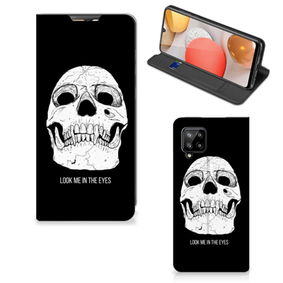 Mobiel BookCase Samsung Galaxy A42 Skull Eyes Mobiel BookCase Samsung Galaxy A42 Skull Eyes