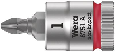 Wera 8751 A 05003350001 Kruiskop Phillips Dopsleutel-bitinzet Houderfunctie 6.3 mm 1/4 PH 1 1/4 (6,3 mm)