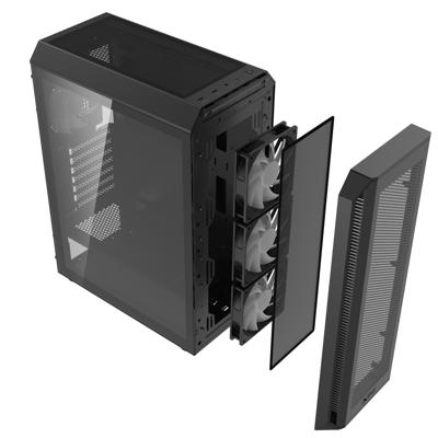 XPG VALOR AIR PLUS Midi-tower PC-behuizing Zwart