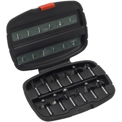 Set di punte per fresa in carburo Bosch - 2607019465 - 12 pezzi - gambo da 1/4" - alta qualità