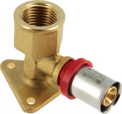 Bonfix Perskoppeling - 1x Alu-pers 1x Binnendraad - Muurplaatkoppeling - 1/2 x 16 Hoogte = 47 mm