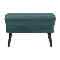 WOOOD Hocker 'Rocco' Velvet, kleur Teal - thumbnail