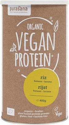 Purasana Vegan Rijst Proteine Banaan Lucuma Bio (400g) Purasana Vegan Rijst Proteine Banaan Lucuma Bio (400g)