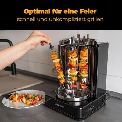 Clatronic DVG 3686 Grill Electrisch Zwart 1400 W