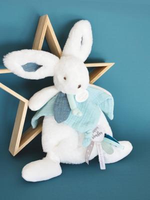Happy knuffel 25cm - DOUDOU ET COMPAGNIE blauw