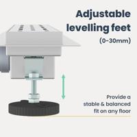 VidaXL Doucheafvoer met lijndesign zilver 50 cm roestvrij staal 304 - thumbnail