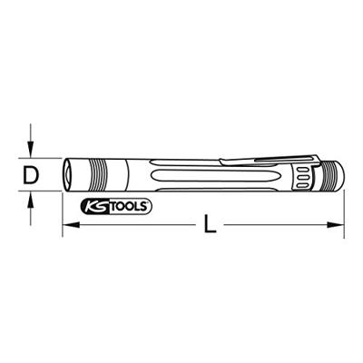 KS Tools 517.0914 3/4 slag-Torx-E-sleutel met 2 slagvlakken, E24