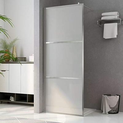 VidaXL Inloopdouchewand mat 90x195 cm esg-glas