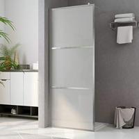 VidaXL Inloopdouchewand mat 90x195 cm esg-glas - thumbnail