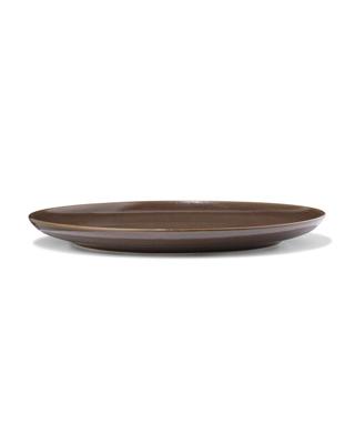 HEMA Dinerbord ⌀26cm PUUR reactief glazuur donkerbruin (donkerbruin)