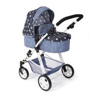 Combi-poppenwagen Nele - Stars Navy - thumbnail
