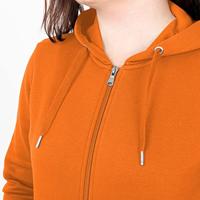JAKO C6820D Jas Met Kap Organic Dames - Oranje - 36 - thumbnail