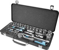 Brüder Mannesmann dopsleutel en bitset 56 delig - q25010 - thumbnail