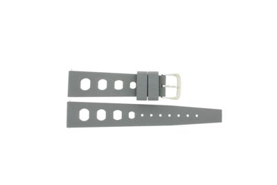 Horlogeband Universeel 841.00 Rubber Grijs 20mm