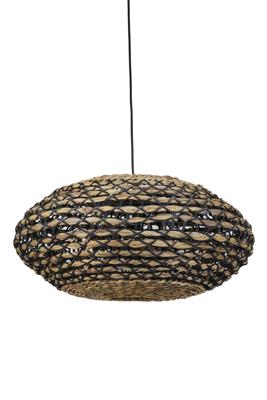 Light & Living Gevlochten hanglampTripoli met zwart Ø 60cm - 2936512
