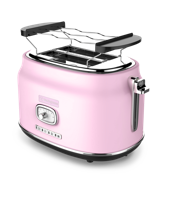 Retro Serie - 2 Slice Toaster -815W - Pink - thumbnail