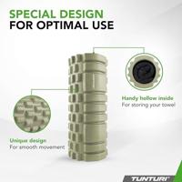 Tunturi Yoga Grid Foam Roller 33 cm | Ø 13 cm | legergroen - thumbnail