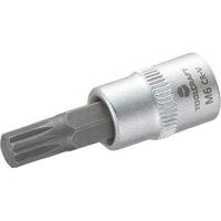 TOOLCRAFT M6 816075 Veeltand (XZN) Dopsleutel-bitinzet 6 mm 1/4 (6.3 mm) - thumbnail
