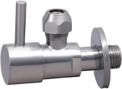 Hoekstopkraan Xellanz Minimal | 3/8"x3/8" of knel 10 mm | Geborsteld staal PVD