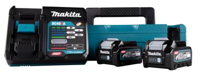 Makita 191j81-6 | startset xgt | dc40ra/2xbl4025 | xgt 40v | oplader dc40ra | mbox - 191j81-6