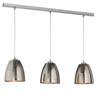 Fischer & Honsel 3-lichts hanglampCannes antiek nikkel - 60139