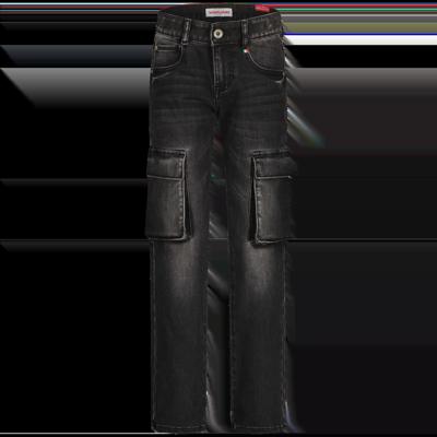 Vingino winter jeans broek jongens - zwart - Paolo Cargo - straight fit