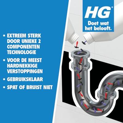 HG Duo ontstopper 1 liter HG Duo ontstopper 1 liter