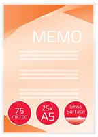 GBC Document lamineerhoes ft A5, 150 micron (2 x 75 micron), pak van 25 stuks - thumbnail