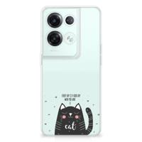 OPPO Reno8 Pro Telefoonhoesje met Naam Cat Good Day - thumbnail